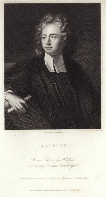 Portræt af Richard Bentley af English School
