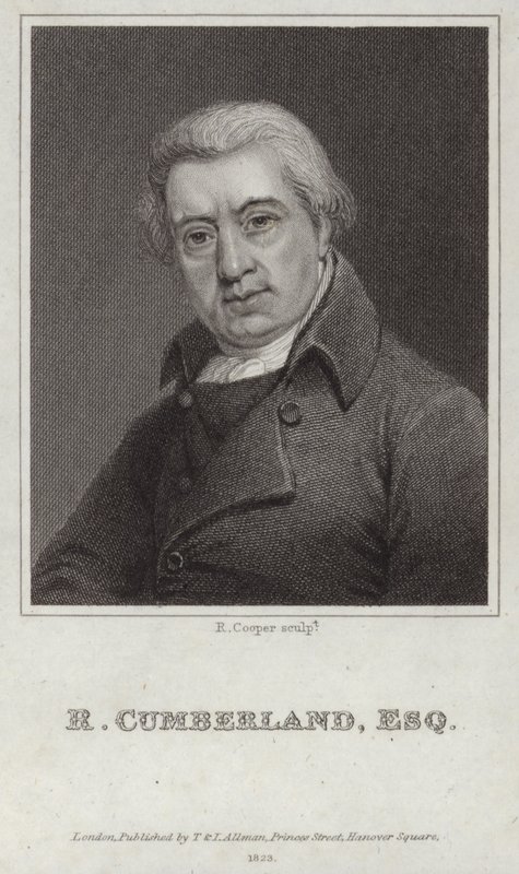 Portræt af Richard Cumberland af English School