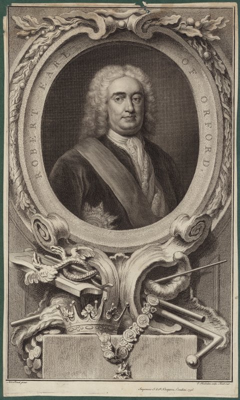 Portræt af Robert Walpole, jarl af Orford af English School