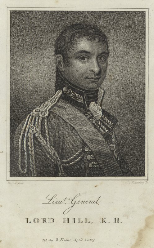 Portræt af Rowland Hill, Viscount Hill of Almaraz af English School