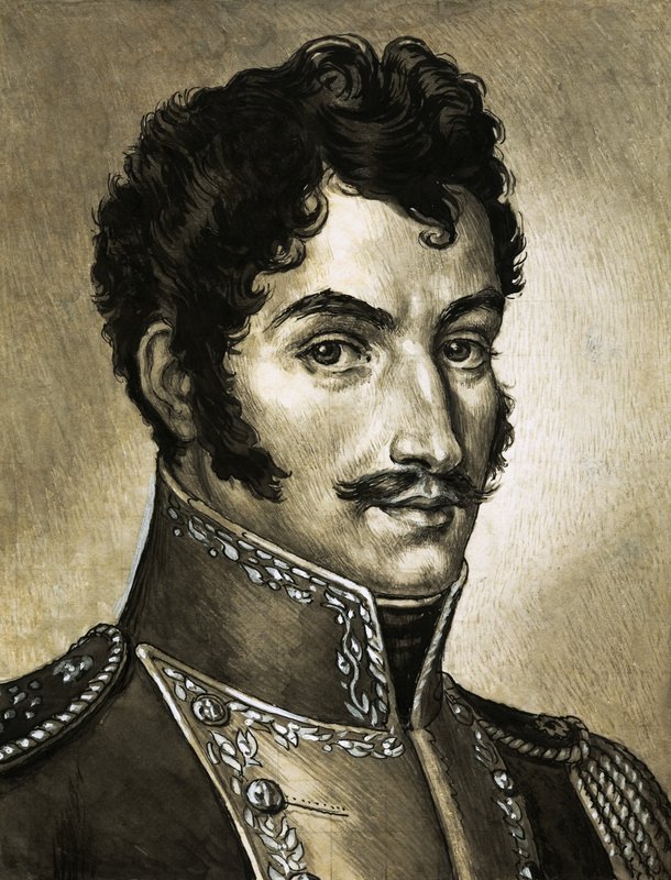 Portræt af Simon Bolivar af English School