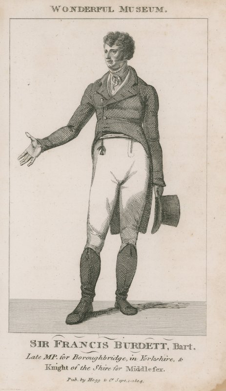 Portræt af Sir Francis Burdett af English School