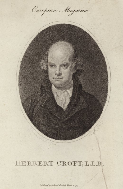 Portræt af Sir Herbert Croft af English School