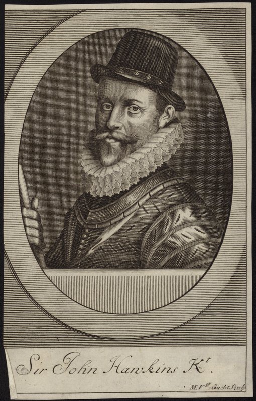 Portræt af Sir John Hawkins af English School