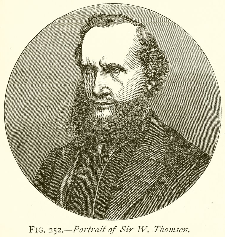 Portræt af Sir W. Thomson af English School