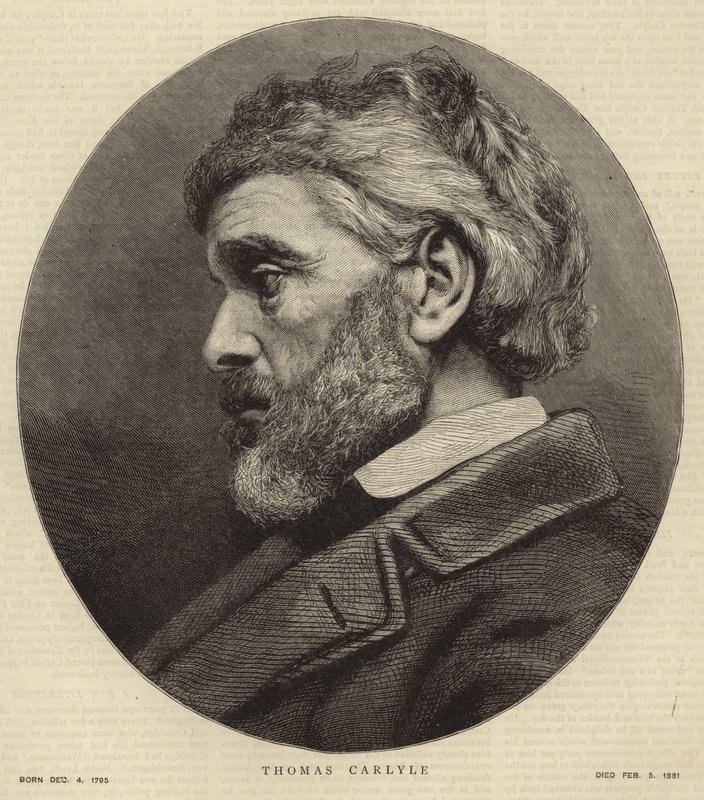 Portræt af Thomas Carlyle af English School