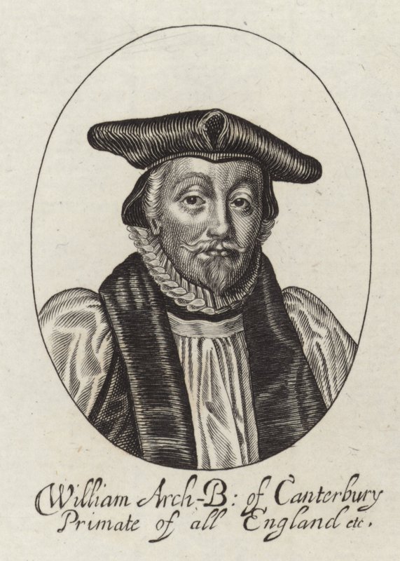 Portræt af William Laud af English School