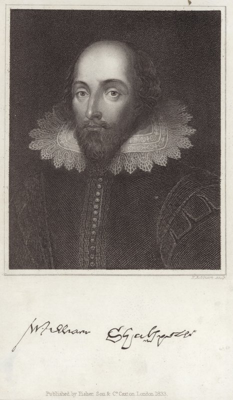 Portræt af William Shakespeare af English School
