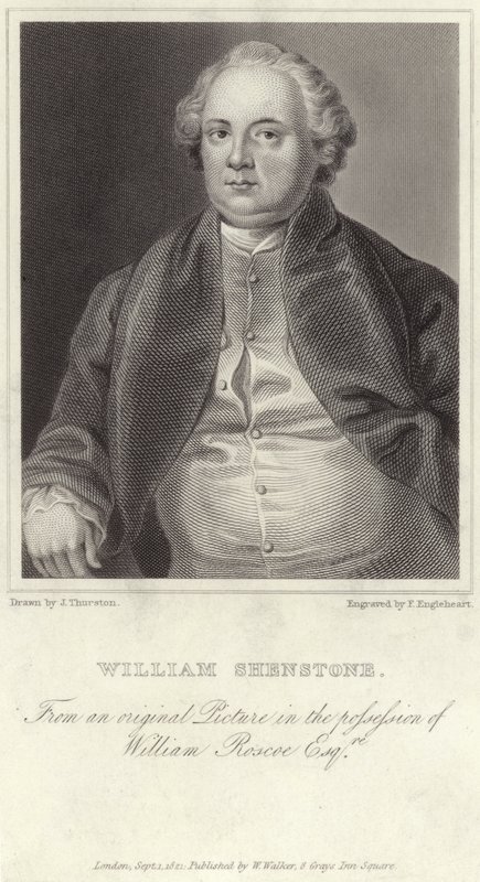 Portræt af William Shenstone af English School