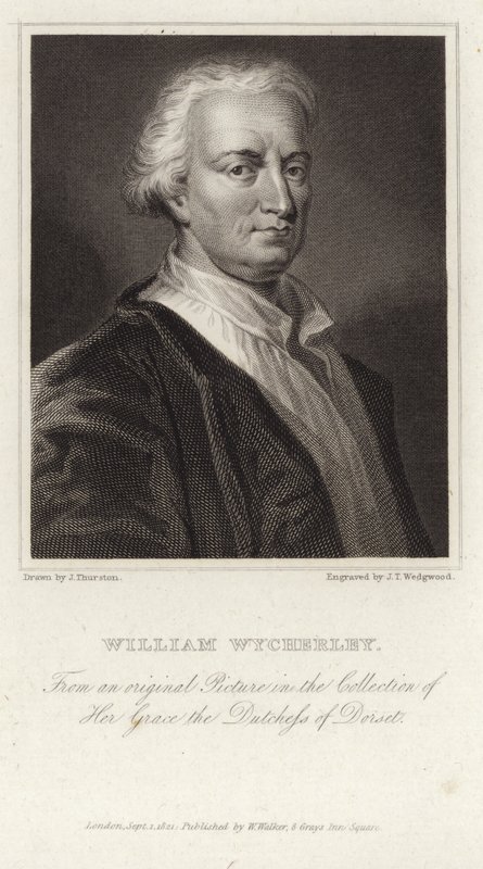 Portræt af William Wycherley af English School