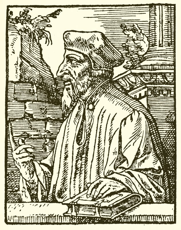 Portræt af Wycliffe af English School
