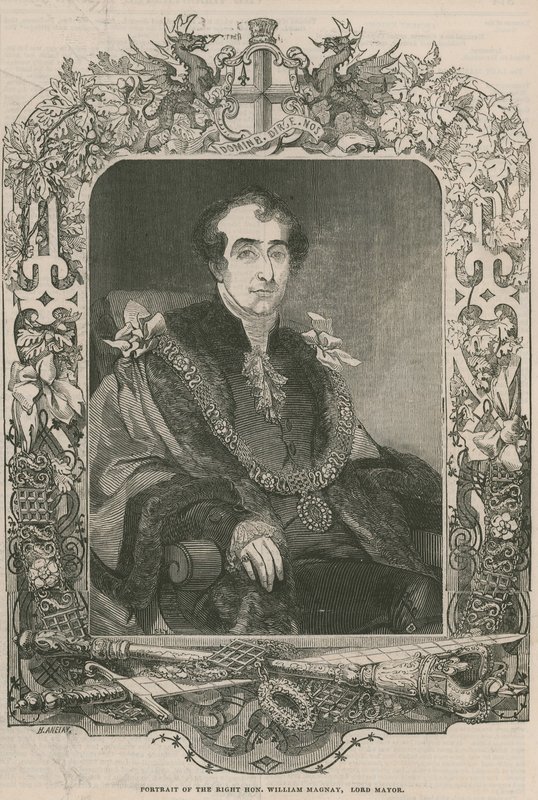 Portræt af den højre ærede William Magnay, overborgmester af English School