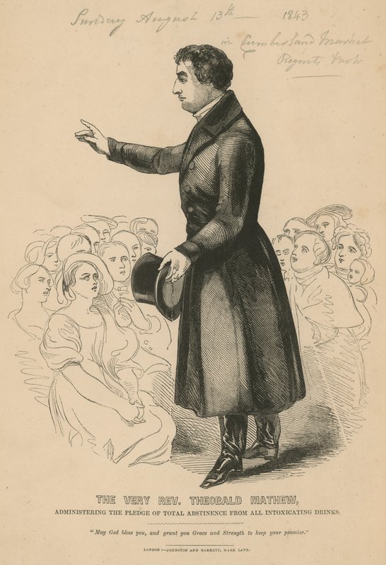 Portræt af Rev Theobald Mathew af English School