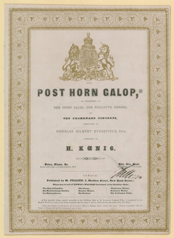 Post Horn Galop af English School