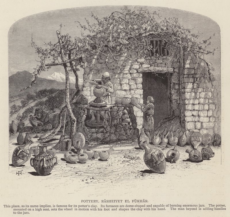 Keramik, Rasheiyet el Fukhar (gravering) af English School