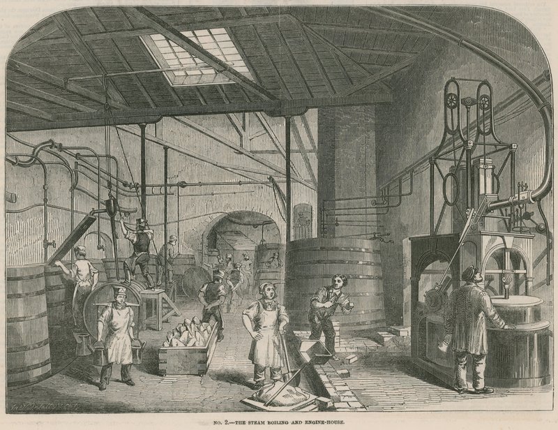 Priser Patent Candle Company arbejder; Dampkogningen og maskinhuset af English School