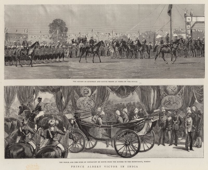 Prins Albert Victor i Indien (gravering) af English School