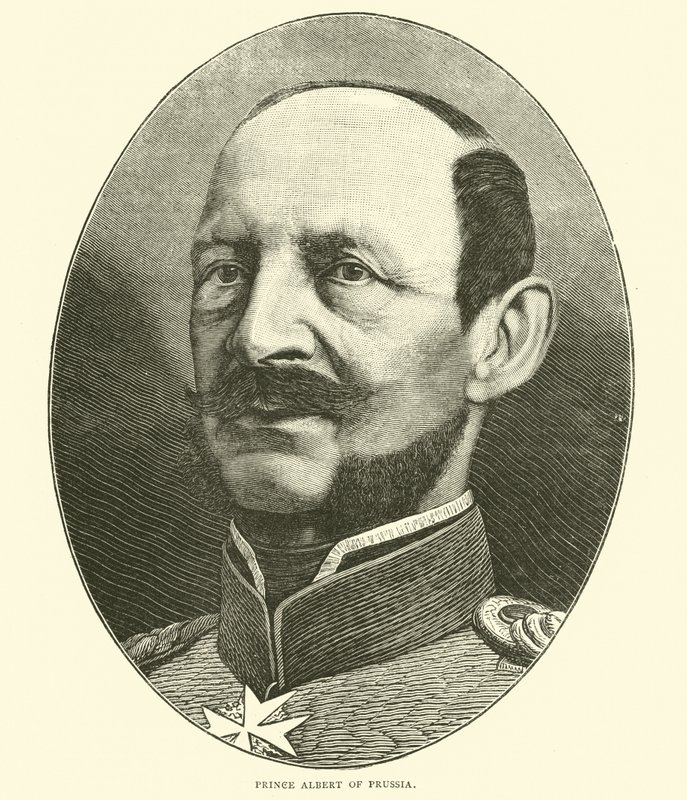 Prins Albert af Preussen, oktober 1870 af English School