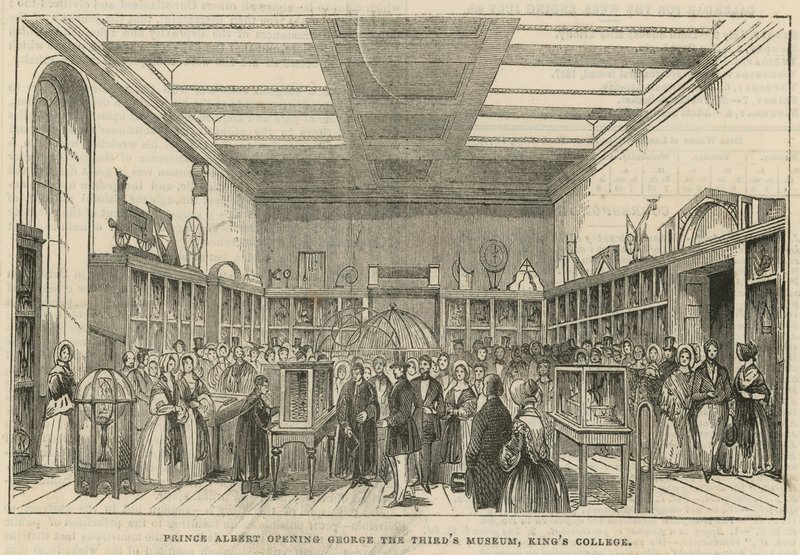 Prins Albert åbner George the Thirds Museum, Kings College, London af English School