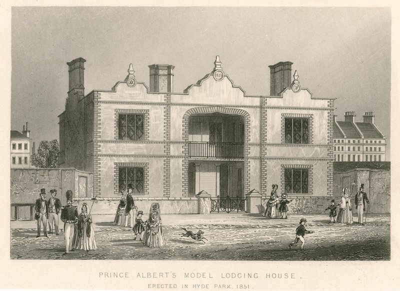 Prince Alberts Model Lodging House, Great Exhibition, 1851 af English School