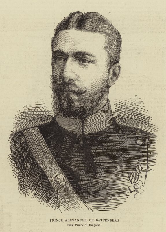 Prins Alexander af Battenberg (gravering) af English School