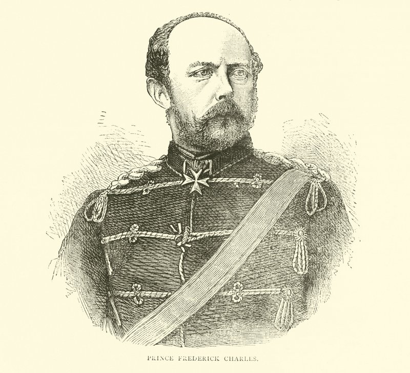 Prins Frederick Charles, august 1870 af English School