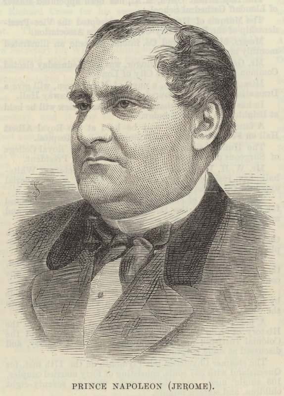 Prins Napoleon (Jerome) (gravering) af English School