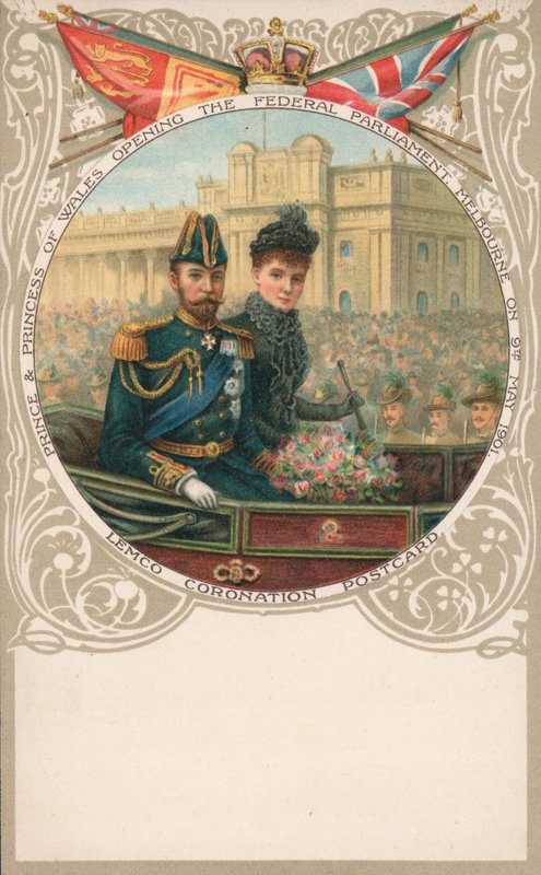 Prins og prinsesse af Wales, åbning af det føderale parlament, Melbourne, 9. maj 1901 af English School