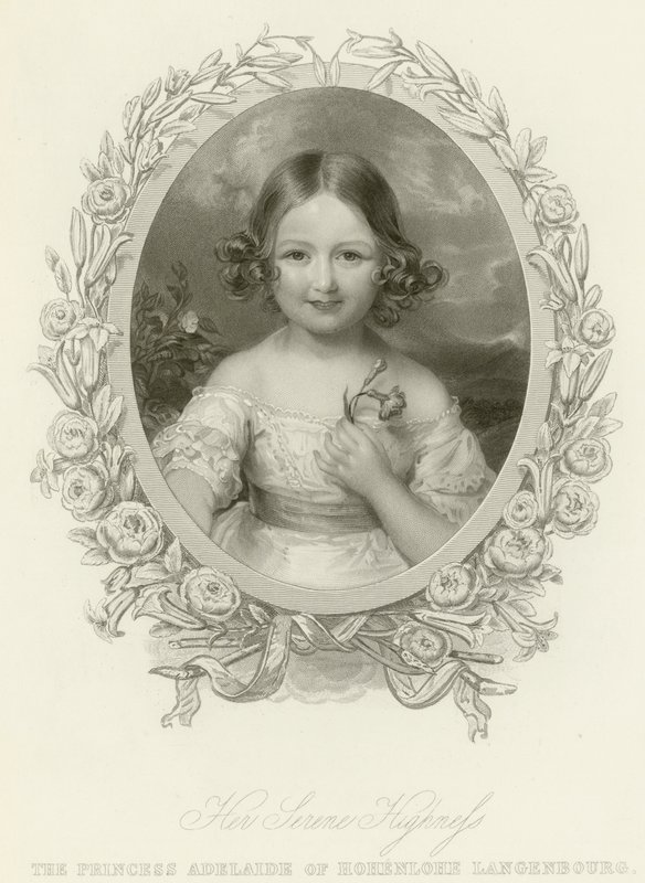 Prinsesse Adelaide af Hohenlohe-Langenburg af English School
