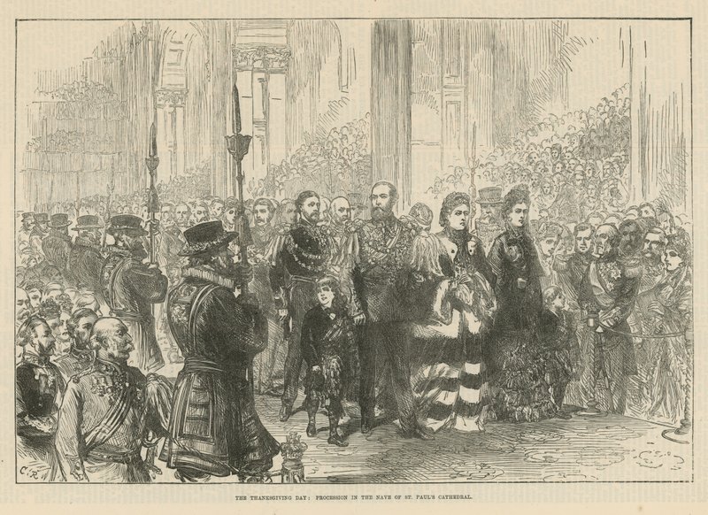 Procession i kirkeskibet St Pauls Cathedral af English School