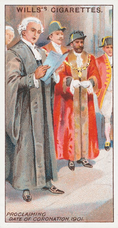 Proklamerende kroningsdato, 1901 af English School