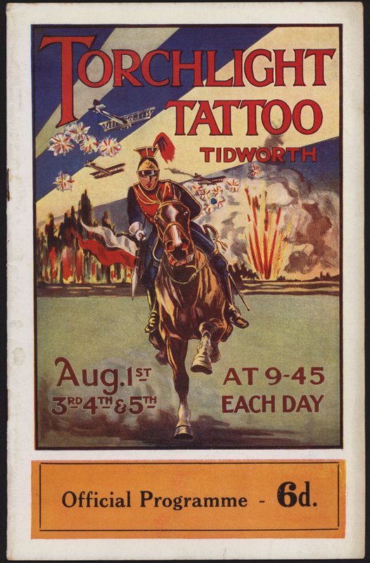 Program for Tidworth Torchlight Tattoo, Tidworth Park, Wiltshire af English School