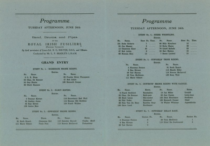 Program for den første internationale Rodeo af English School