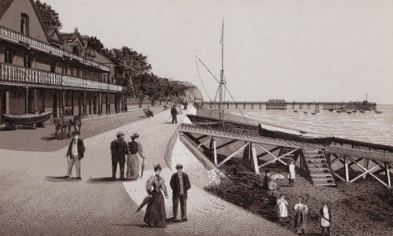 Promenade, Penarth (litho) af English School