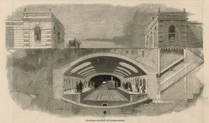 Foreslået station ved Baker Street af English School