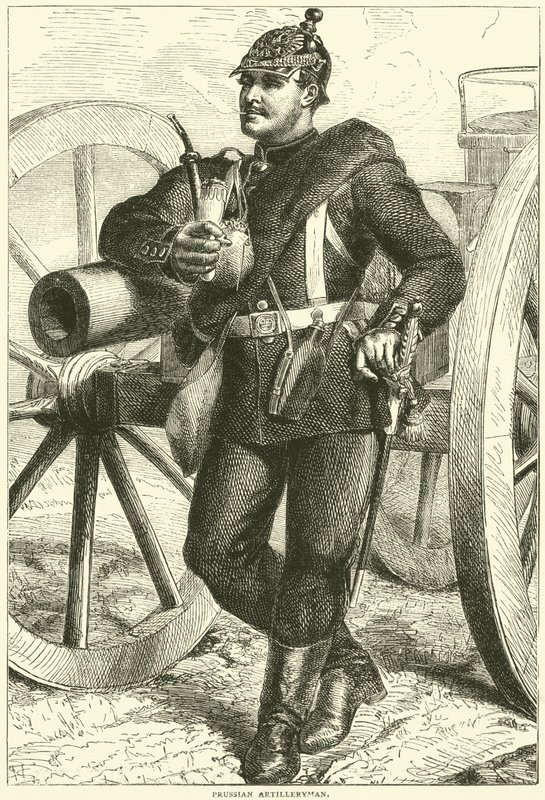 Preussisk artillerist, oktober 1870 af English School