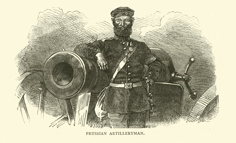 Preussisk artillerist, september 1870 af English School