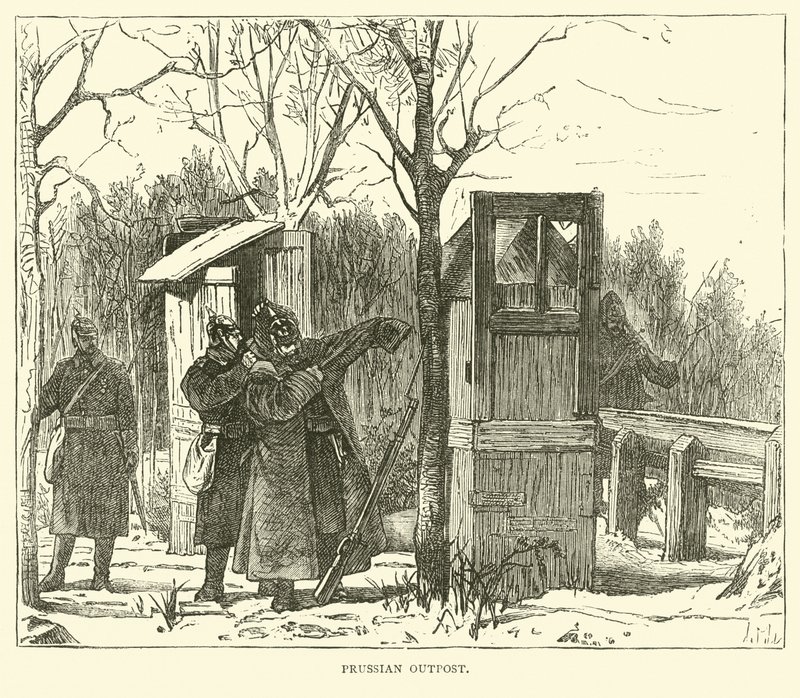 Preussisk forpost, september 1870 af English School