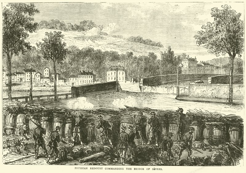 Preussisk skans, der kommanderer Sevres-broen af English School