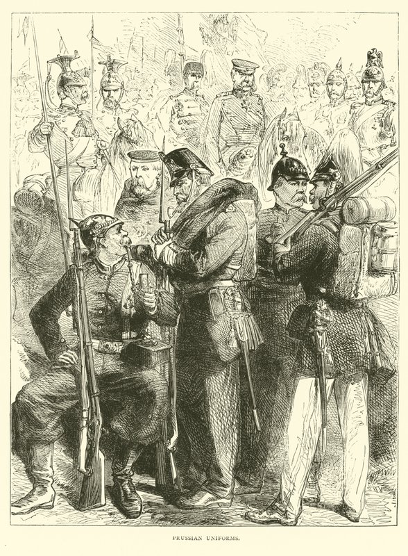 Preussiske uniformer, august 1870 af English School