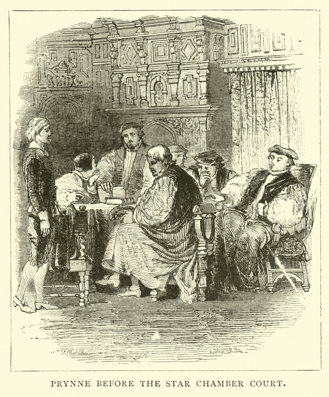 Prynne for Star Chamber Court af English School