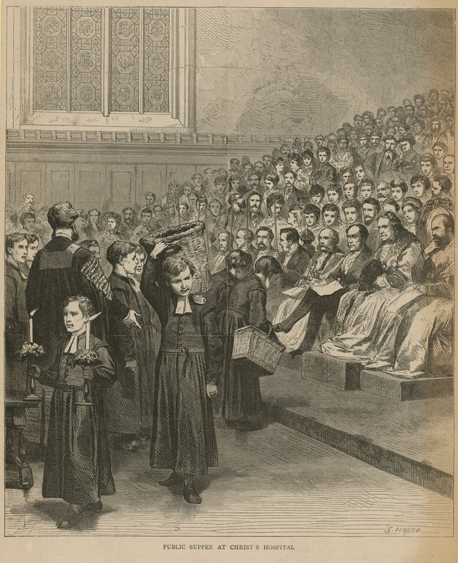 Offentlig aftensmad på Christs Hospital af English School