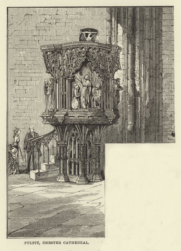 Prædikestol, Chester Cathedral af English School