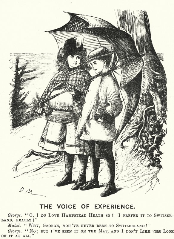 Punch tegnefilm: The Voice of Experience (gravering) af English School