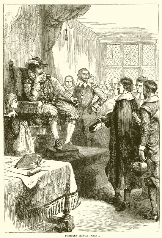 Puritanere før James I af English School