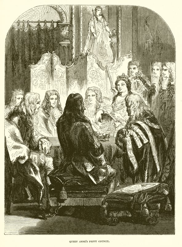 Queen Annes Privy Council af English School