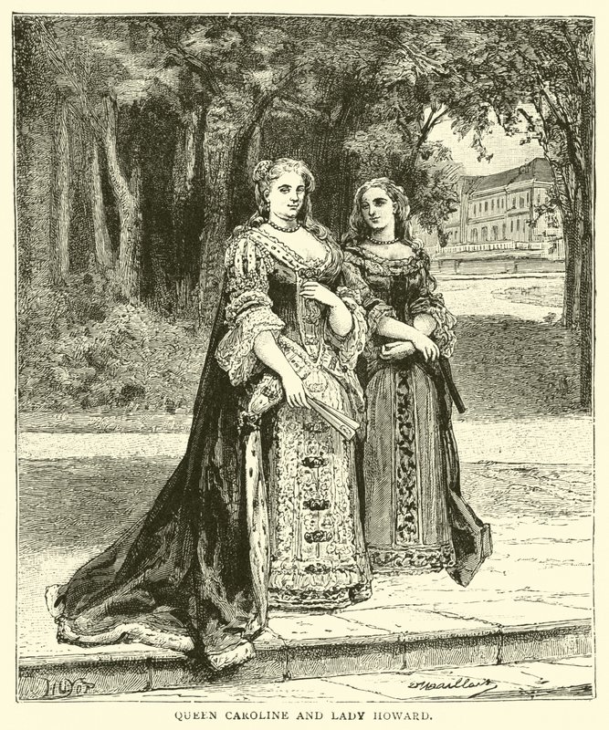 Dronning Caroline og Lady Howard af English School