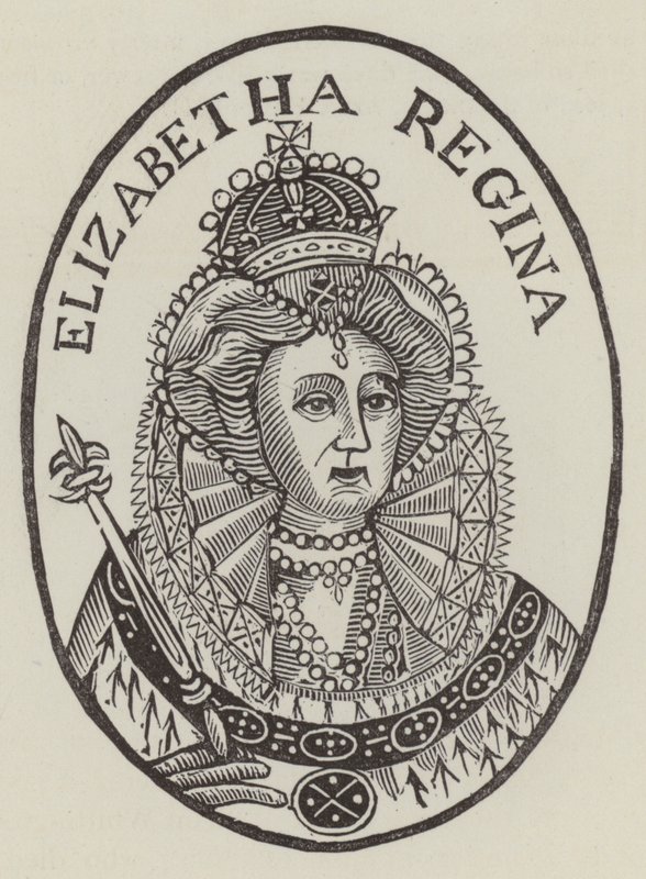 Dronning Elizabeth I (gravering) af English School