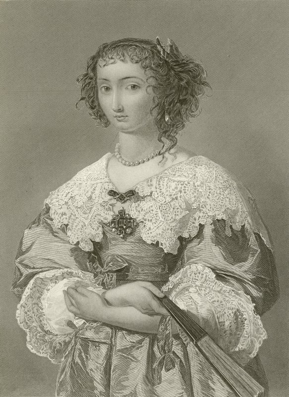 Dronning Henrietta Maria, dronning af kong Charles I af English School