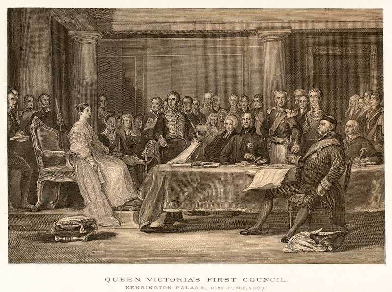 Dronning Victorias første råd af English School